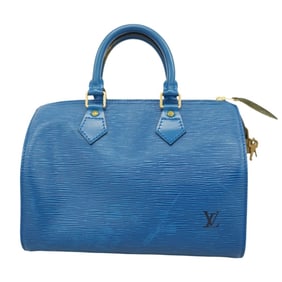 Louis Vuitton Epi Speedy 25 Handbag M43015 Toledo Blue for Women