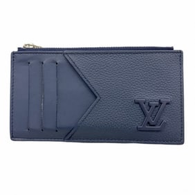 Louis Vuitton Wallet/Coin Case Aerogram Coin Card Holder M82084 Blue Marine Men's