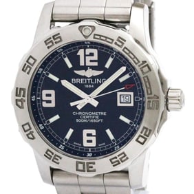 BREITLING Colt 44 Stainless Steel Quartz Mens Watch A74387 Polished