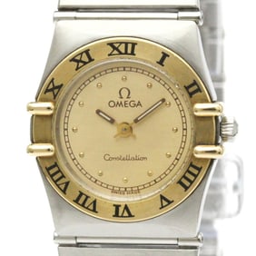 OMEGA Constellation 18K Gold Steel Ladies Watch 795.1080 Polished