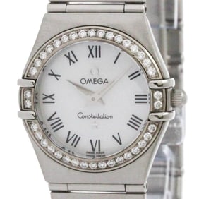 OMEGA Constellation Diamond MOP Dial Steel Ladies Quartz Watch 1476.61 Polished