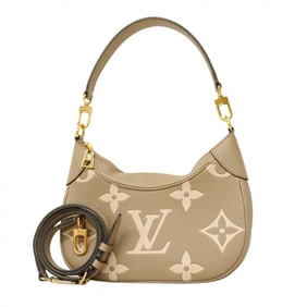 Louis Vuitton Monogram Empreinte Bicolor Bagatelle NM M46112 Tourterelle Creme 2-Way Handbag for