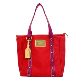 Louis Vuitton Antigua Cabas MM Tote Bag M40034 Rouge Women's