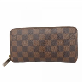 Louis Vuitton Damier Zippy Wallet N60015 Ebene Long for Men and Women