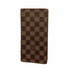 Louis Vuitton Damier Portefeuille Brazza Long Wallet N60017 Ebene Men's