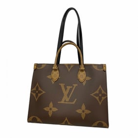Louis Vuitton Monogram Giant Reverse On-the-Go PM Tote Bag M45321 Brown, 2-Way for Women