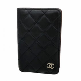 Chanel Matelasse Lambskin Black Notebook Cover for Women