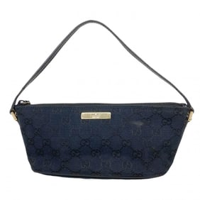 Gucci Bag/Pouch GG Canvas 039 1103 Black Champagne Women's