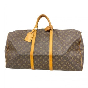 Louis Vuitton Monogram Keepall 60 Boston Bag M41422 Brown Men's/Women's