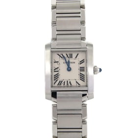 Cartier Tank Française SM W51008Q3 Stainless Steel Quartz Watch