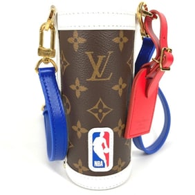 LOUIS VUITTON GI0565 Monogram NBA Flask Holder, Crossbody Pochette, Water Bottle Shoulder Bag,