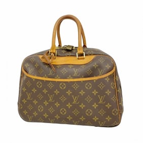 Louis Vuitton Monogram Deauville Handbag M47270 Brown Women's