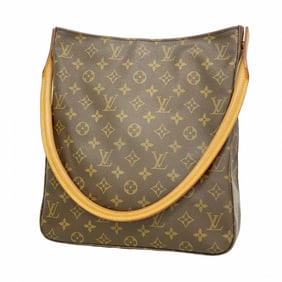 Louis Vuitton Monogram Looping GM Shoulder Bag M51145 Brown Women's