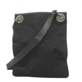 Gucci GG Canvas Shoulder Bag 120842 Black Women's