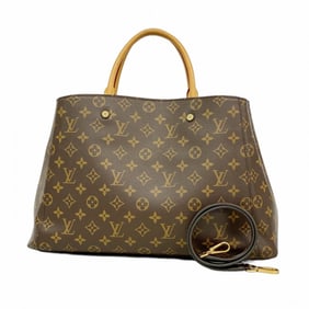 Louis Vuitton Monogram Montaigne GM Handbag M41067 Brown 2-Way Bag for Women