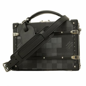 Louis Vuitton Damouflage Handle Trunk Handbag N00059 Black 2-Way Bag for Men
