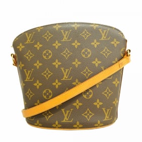 Louis Vuitton Monogram Drouot Shoulder Bag M51290 Brown Women's