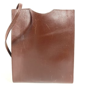 HERMES Onimetu Bag, Crossbody Pochette Shoulder Box Calf Leather, Havana Brown for Men and Women
