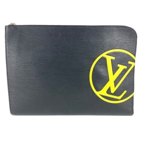LOUIS VUITTON M68198 Epi Leather LV Circle Pochette Jour GM Pouch with L-shaped zipper, suitable for