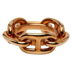 Hermes Hermès Legato Chaine d'Ancre Scarf/Muffler Ring, Gold Plated, Women's