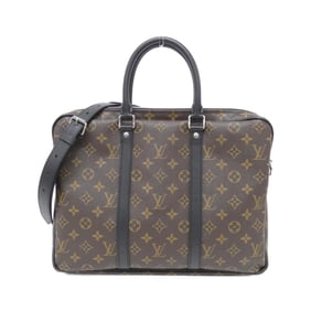 Louis Vuitton Monogram Macassar Porte-Document Voyage PM M52005 Handbag