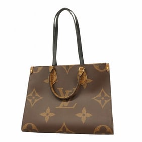 Louis Vuitton Monogram Giant Reverse On-the-Go MM M45321 Handbag, Brown, 2-Way Bag for Women