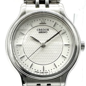 SEIKO Credor 4J85-0A10/GSBA005 Women's Quartz Watch with Stainless Steel and White Silver Dial