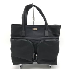 GUCCI 002 1080 Handbag Nylon Leather Black Women's Men's Vintage