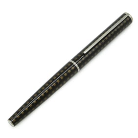 LOUIS VUITTON Jet Rack Ballpoint Pen, Cap Type, Damier Check Pattern, Dark Brown, Gold, Black Ink,