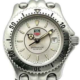 TAG HEUER Professional Cell Series Date Watch WG131B Quartz Stainless Steel White for Men and Women