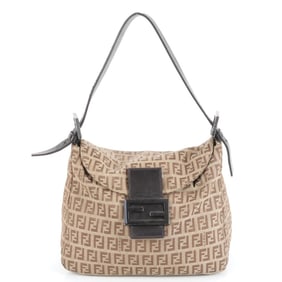 Fendi Zucchino Mamma Baguette 8BR004 Leather Shoulder Bag, One-Shoulder Bag for Women