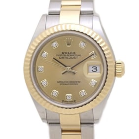 ROLEX Rolex Datejust 28 with 10 Diamonds, 279173G, Women's Watch, 18K Yellow Gold and Stainless
