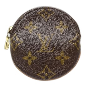 LOUIS VUITTON Monogram Wallet/Coin Case M61926 Porte Monnaie Long Brown Women's 181777