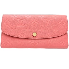 LOUIS VUITTON Louis Vuitton Long Wallet M62371 Portefeuille Emilie Monogram Empreinte Hot Pink
