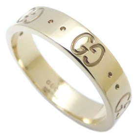 GUCCI GG Icon Ring #11 18KYG Women's 294700