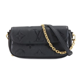 Louis Vuitton Monogram Empreinte Wallet on Chain Ivy Shoulder Bag in Leather Noir, M82154 RFID