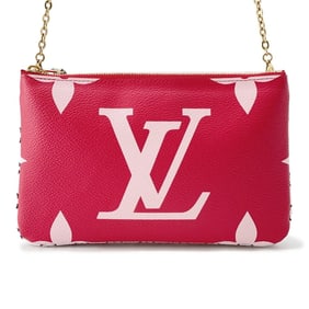 Louis Vuitton Monogram Giant Double Zip Pochette Shoulder Bag M67561 Clutch 2-Way