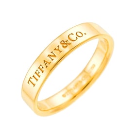 Tiffany & Co. Flat Band Ring, Size 16.5, 18K Yellow Gold (750)
