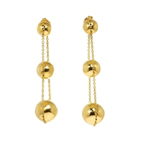 Tiffany & Co. Hardware Triple Drop Earrings in 18K Yellow Gold (750)