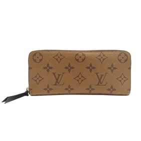 Louis Vuitton Women's Monogram Reverse Canvas Portefeuille Clemence Long Wallet, Brown, M82336,