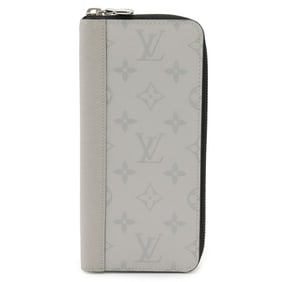 LOUIS VUITTON Taiga Rama Monogram Zippy Wallet Vertical Round Long Antarctica M30446
