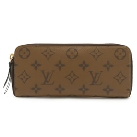 LOUIS VUITTON Monogram Reverse Portefeuille Clemence Round Long Wallet M82336