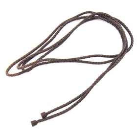 Bottega Veneta Women's Intrecciato Brown Leather Rope Belt with Cord