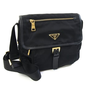 Prada Shoulder Bag BT8994 Black Nylon and Leather Crossbody for Women