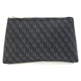 Bottega Veneta Pouch Black PVC Clutch Bag for Men and Women, Old Classic BOTTEGA VENETA