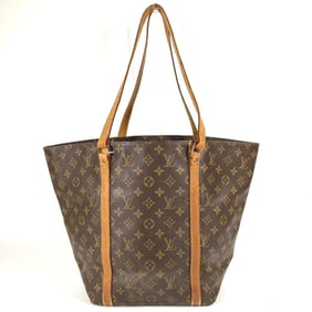 LOUIS VUITTON M51108 Monogram Sac Shopping Tote Bag, Shoulder Canvas, Brown, for Men and Women