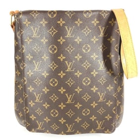 LOUIS VUITTON M51256 Monogram Musette Flap Shoulder Bag in Canvas, Brown, for Men and Women