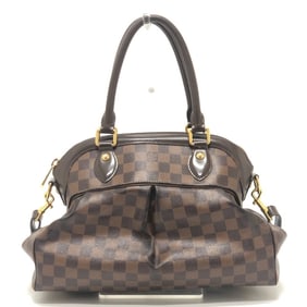LOUIS VUITTON N51997 Trevi PM 2-Way Shoulder Bag/Handbag in Damier Canvas Ebene for Women