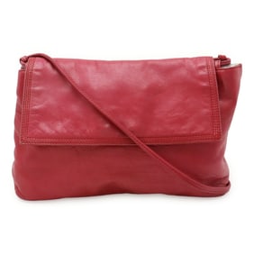 LOEWE Anagram Pochette Shoulder Bag in Pink Leather