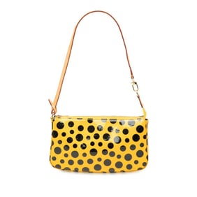 Louis Vuitton Monogram Vernis Dot Infinity x Yayoi Kusama Pochette Accessoires Handbag M91426 Jaune